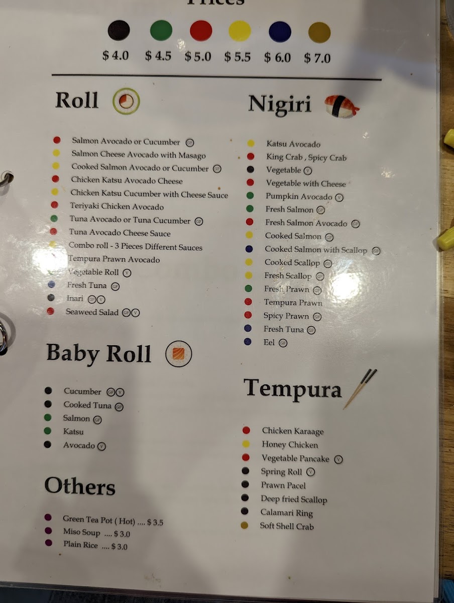Menu Sushi Zen-1