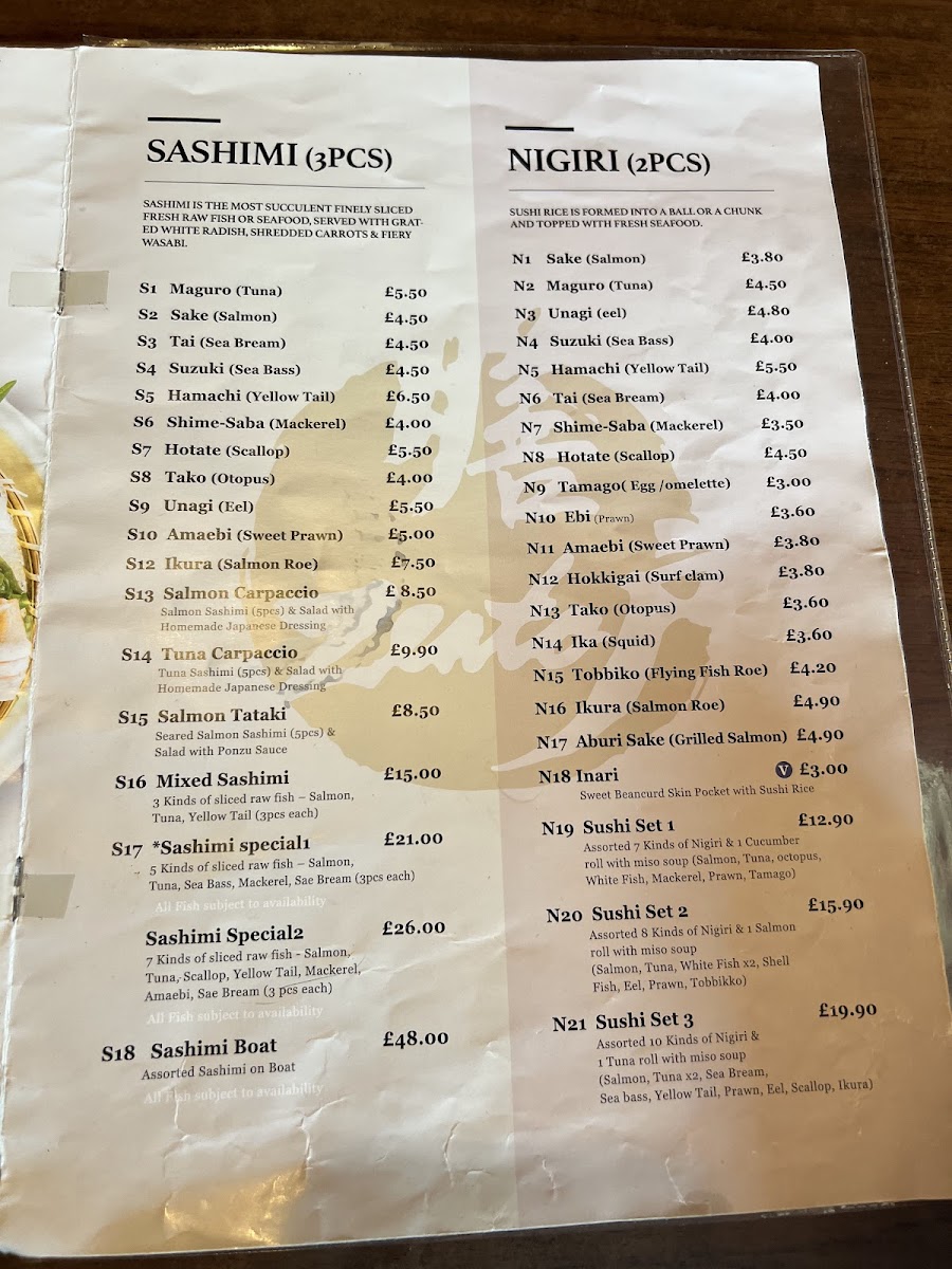 Menu Sushi Zento Muswell Hill-2