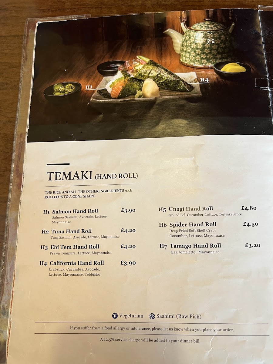 Menu Sushi Zento Muswell Hill-8