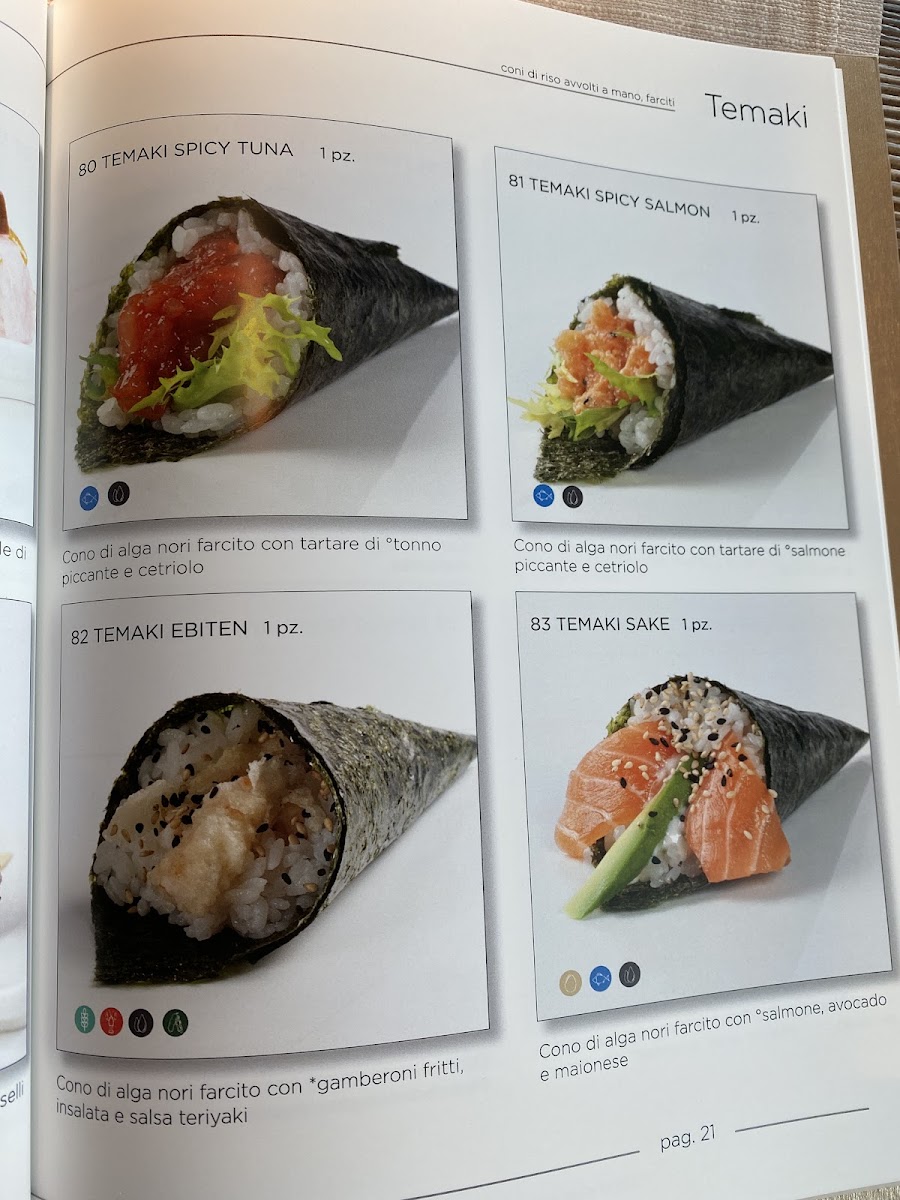 Menu Sushi Zero-9