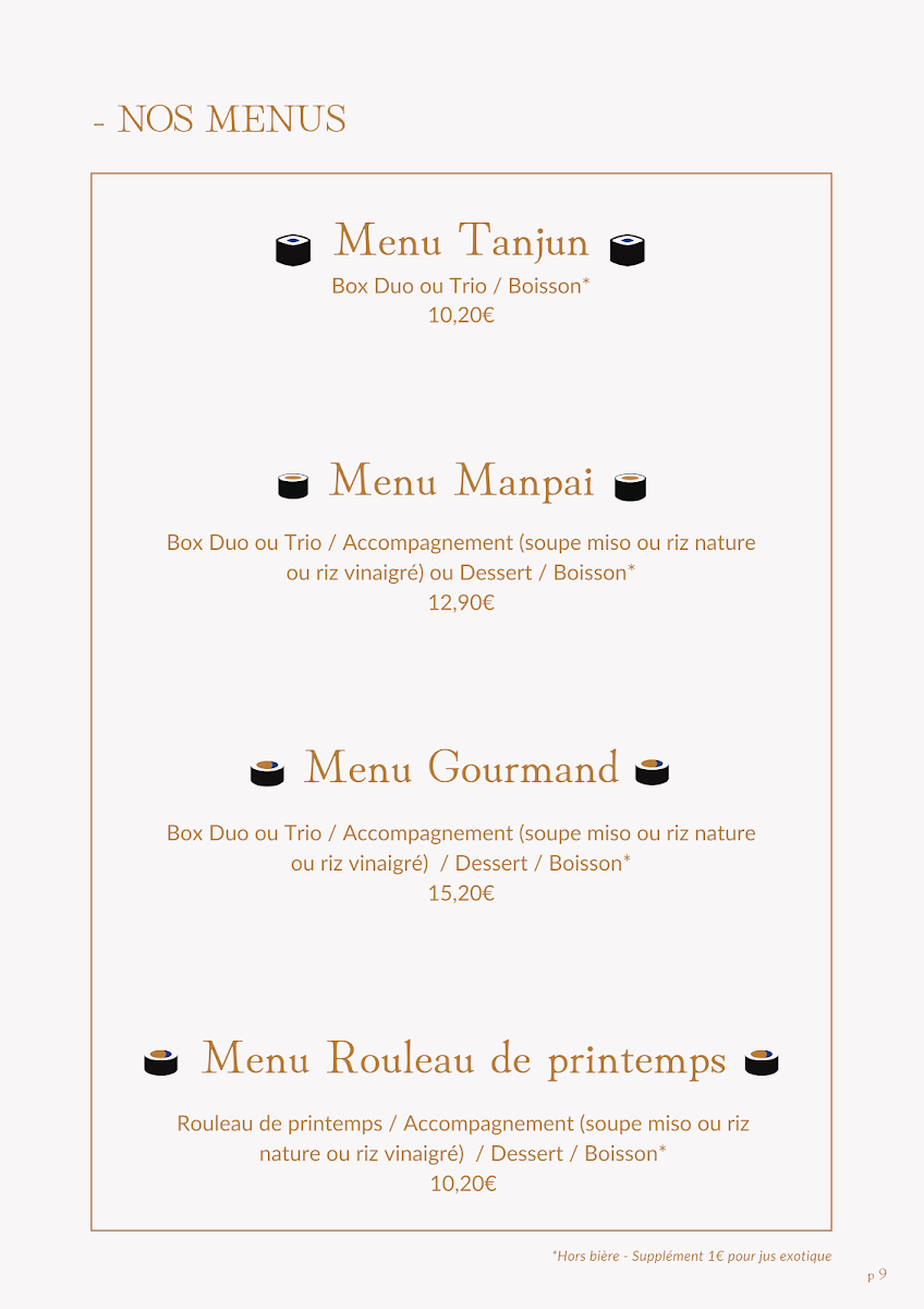 Menu - Sushilab --9