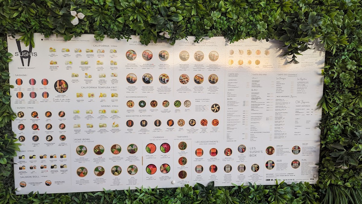 Menu Sushi's Sanary-8