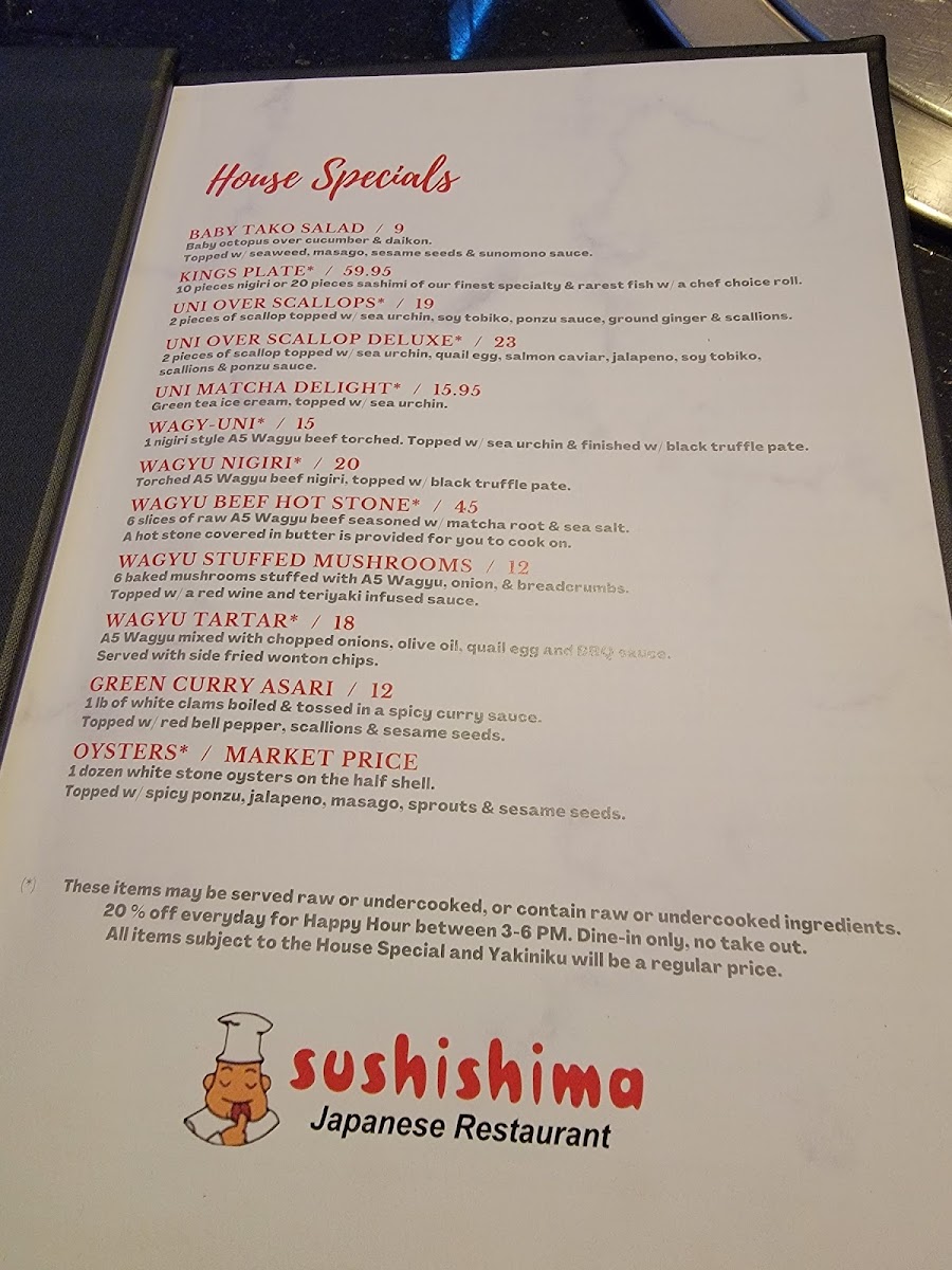 Menu Sushishima Japanese Restaurant (Castle Hills)-2