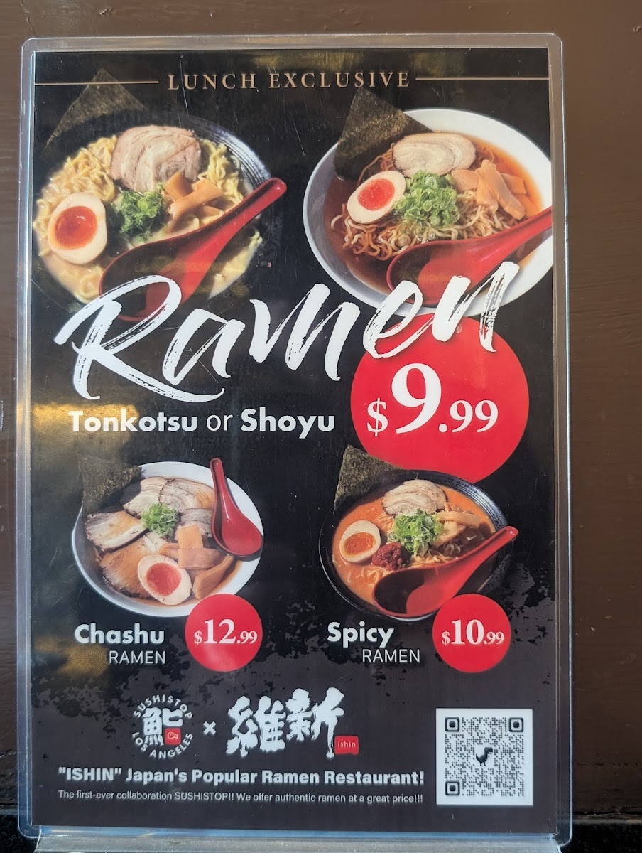 Menu Sushistop Sawtelle North-1