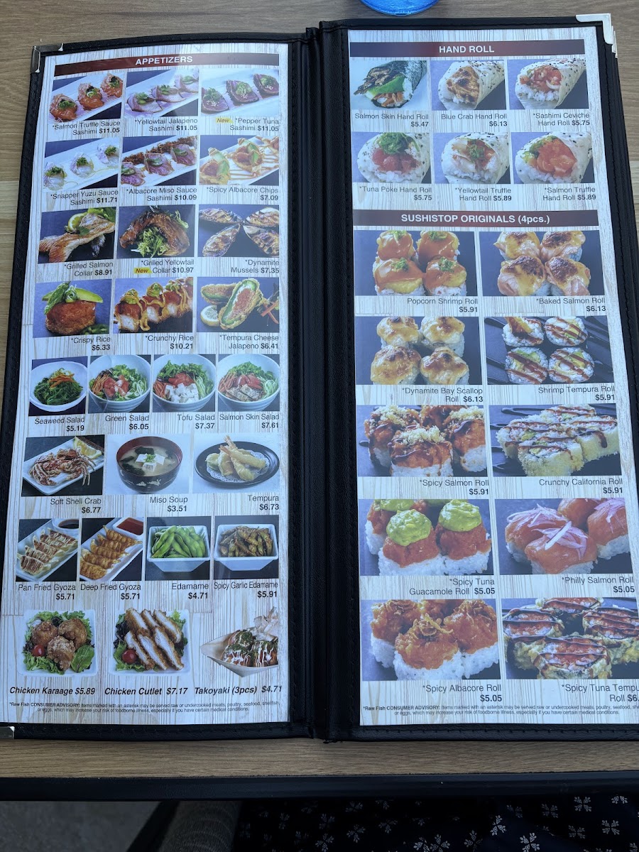 Menu Sushistop Sawtelle North-5