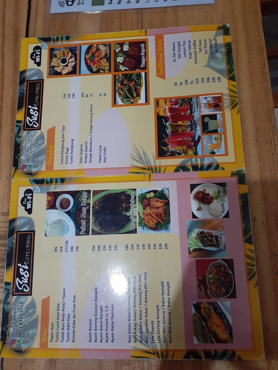 Menu 'susi' Cafe & Resto-2