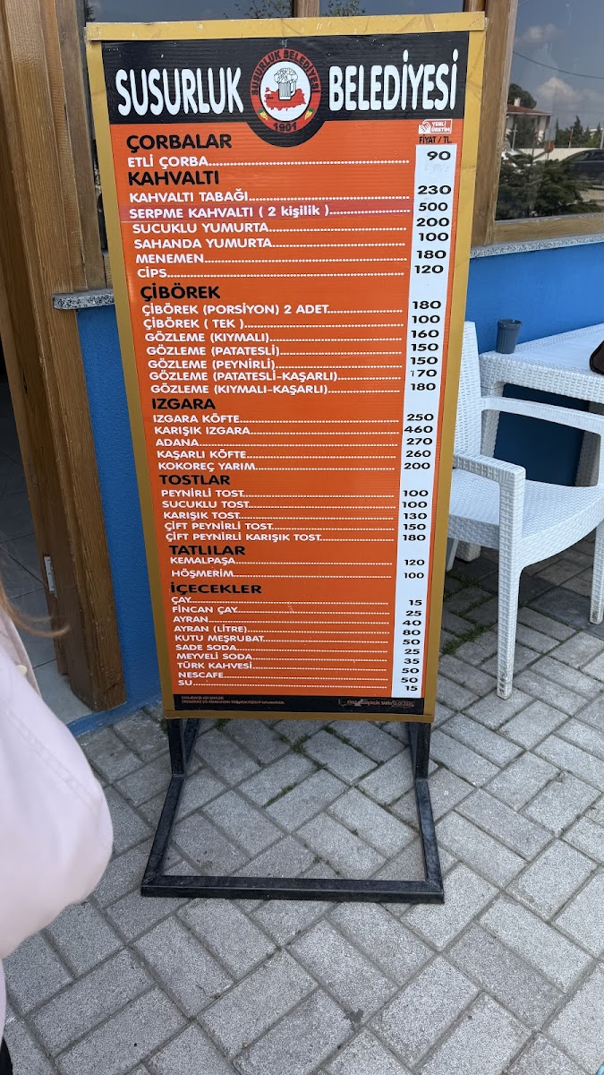 Menu Susurluk Belediyesi Ayran Evi-5