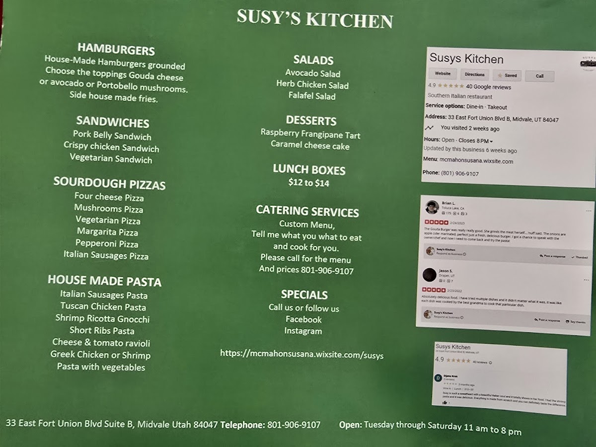 Menu Susy's Kitchen-3