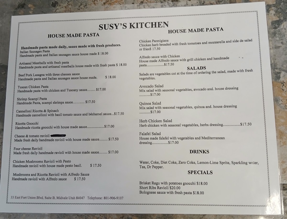 Menu Susy's Kitchen-5