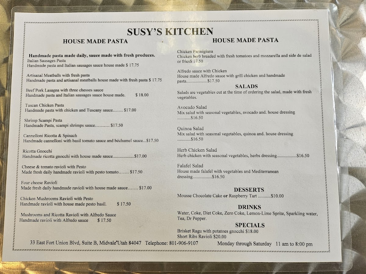 Menu Susy's Kitchen-6