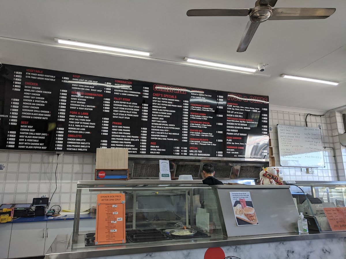 Menu Sutherland Seafood & Chinese-10