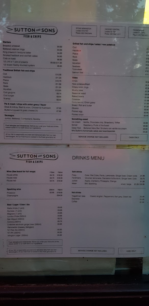 Menu Sutton And Sons-7