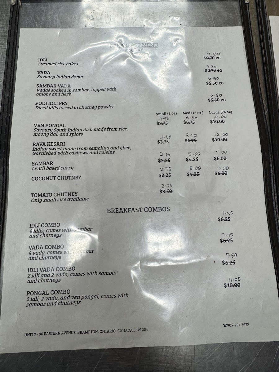 Menu Suvvai-2