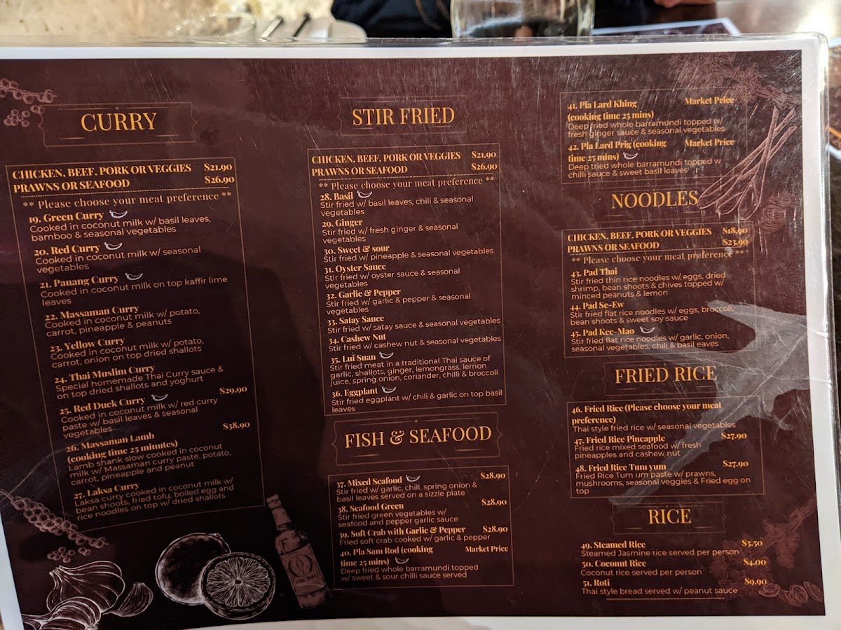 Menu Suwan Thai Restaurant Hobart-10