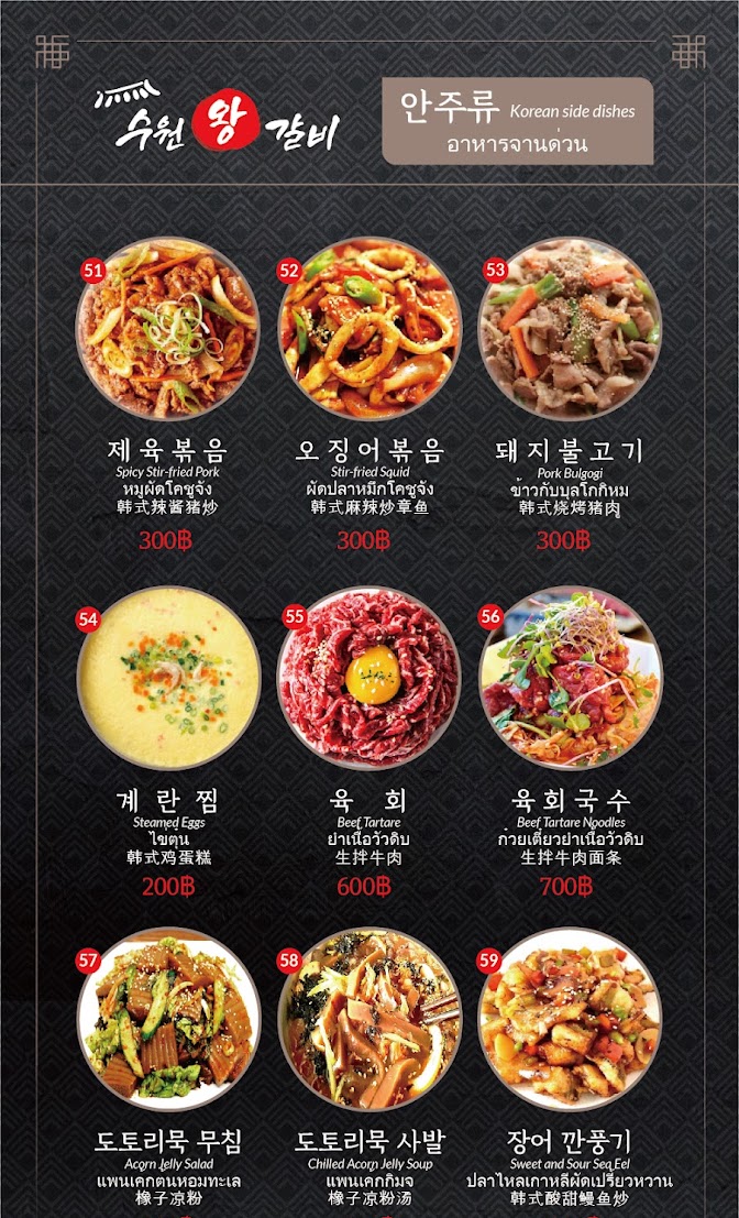 Menu Suwon Wang Galbi Pattaya Korean Restaurant-5