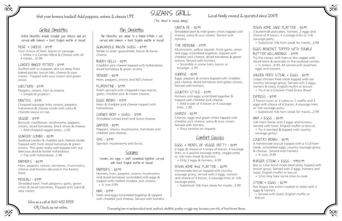 Menu Suzan's Grill-5