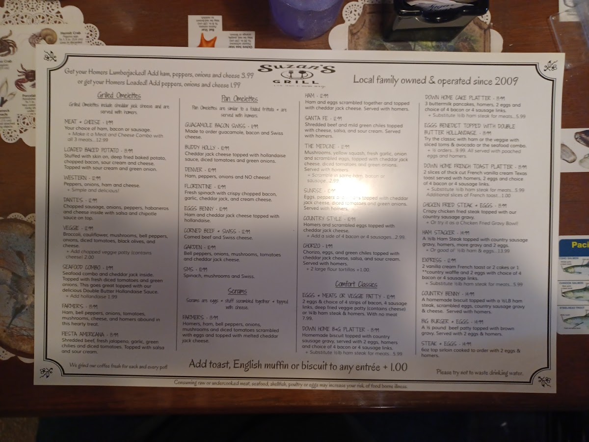 Menu Suzan's Grill-7