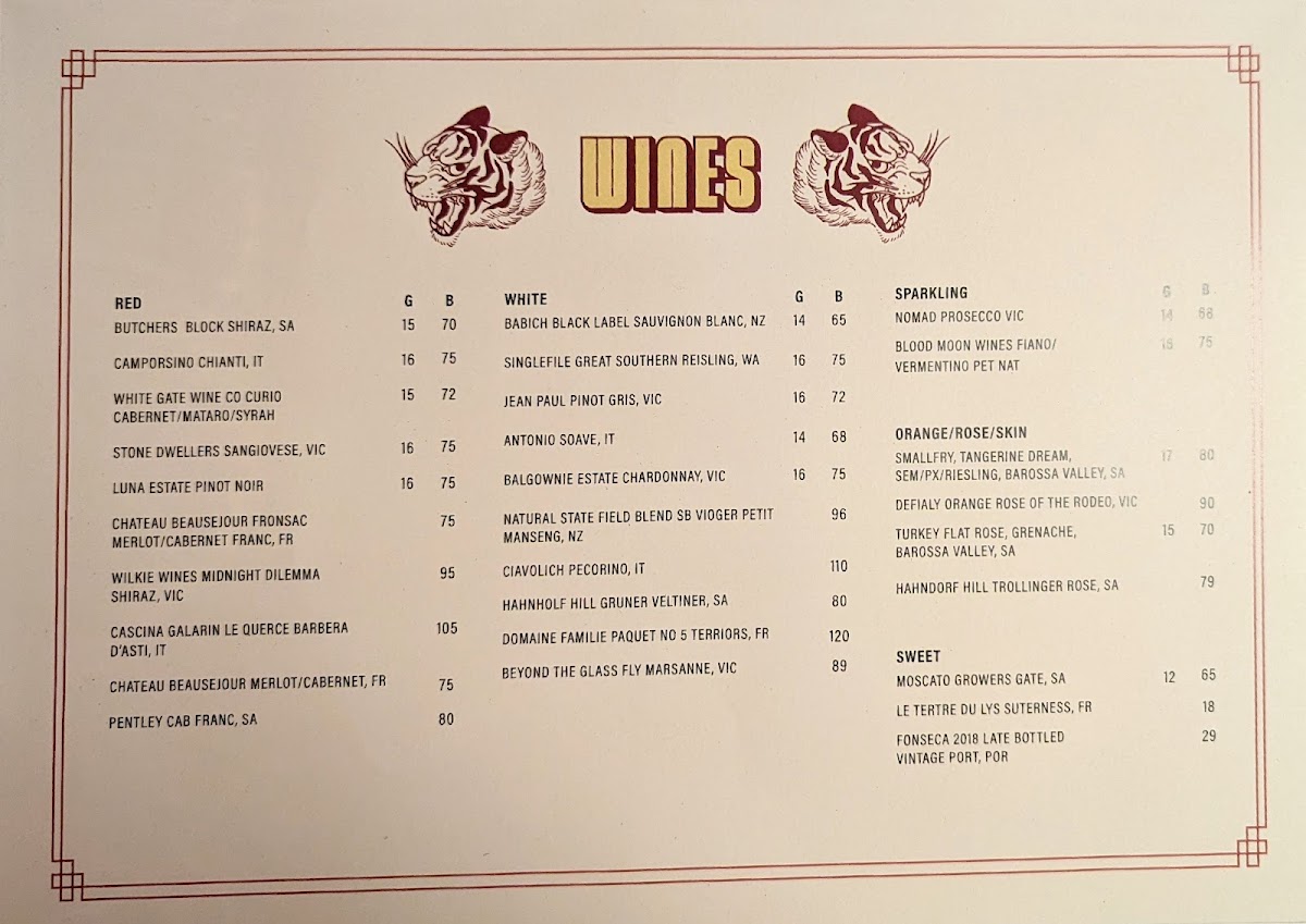 Menu Suzie Q-1