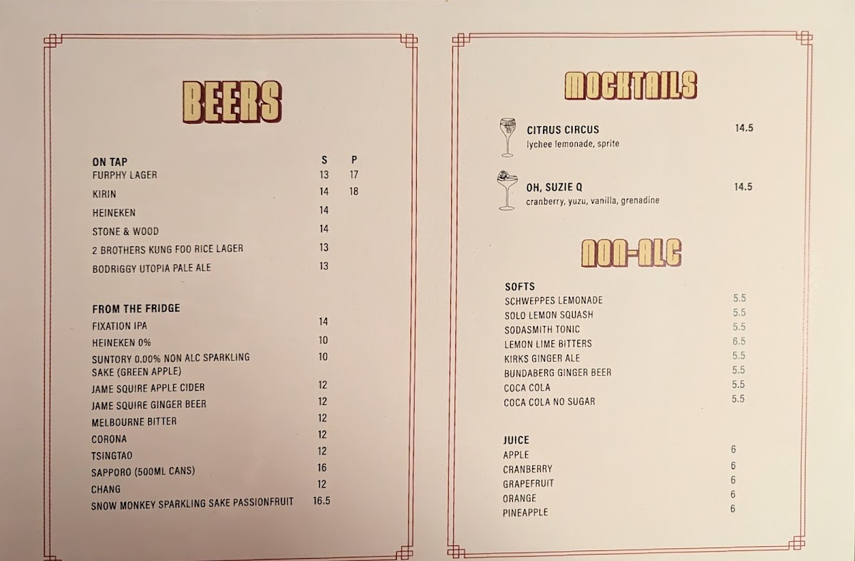 Menu Suzie Q-2