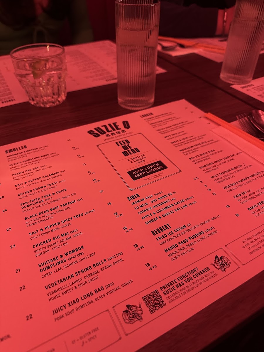 Menu Suzie Q-8