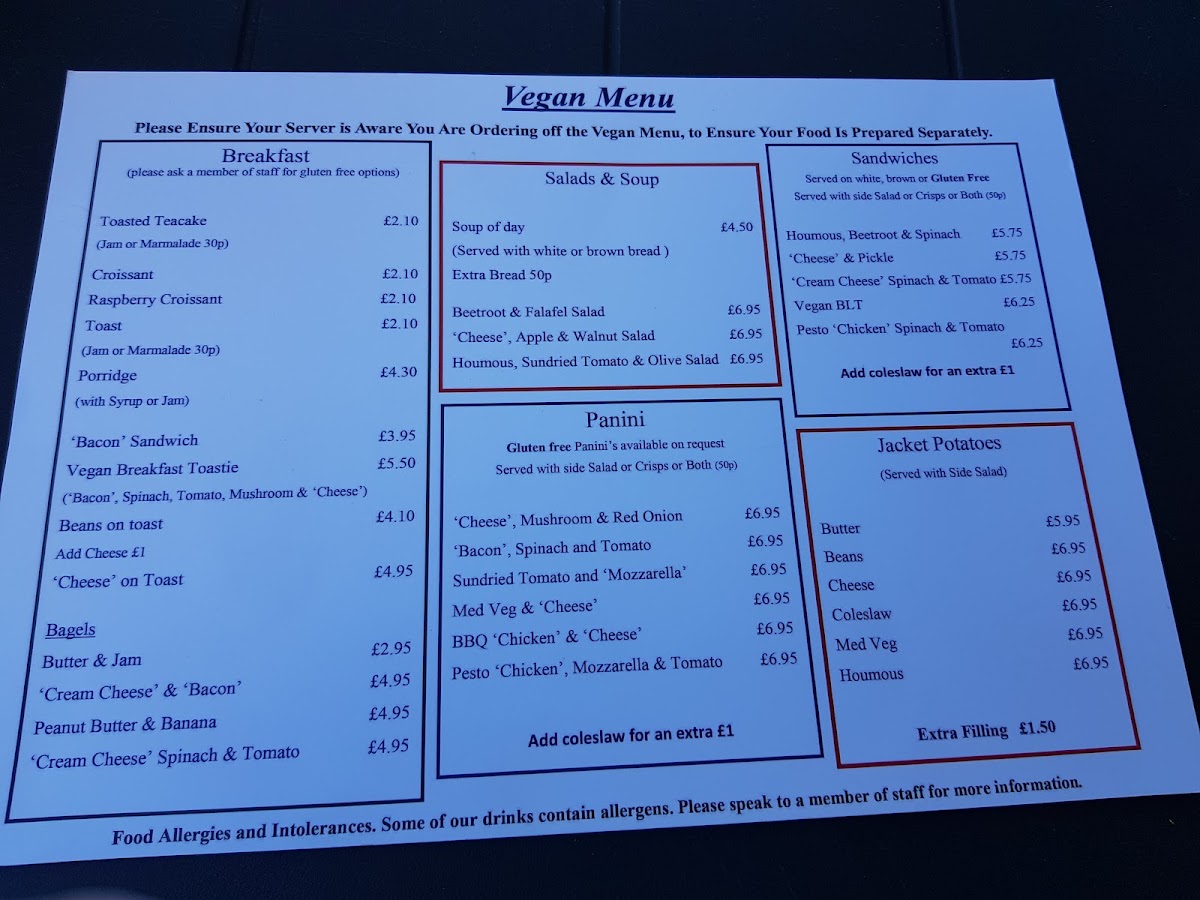 Menu Suzie's Cup Of Joy-5