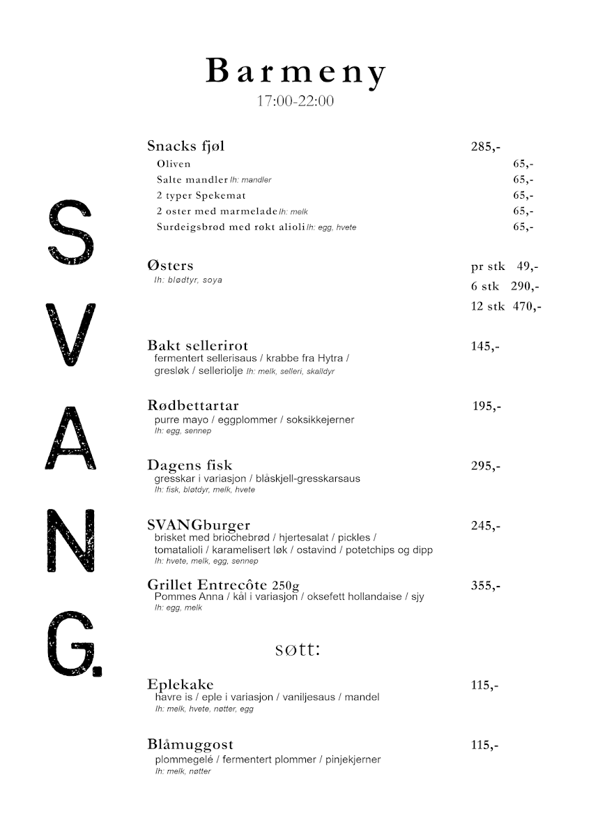 Menu Svang.-5