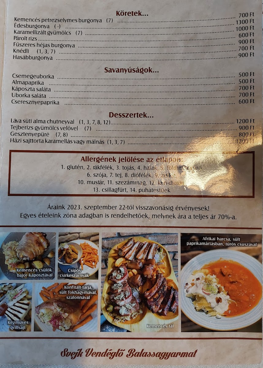 Menu Svejk Restaurant-5