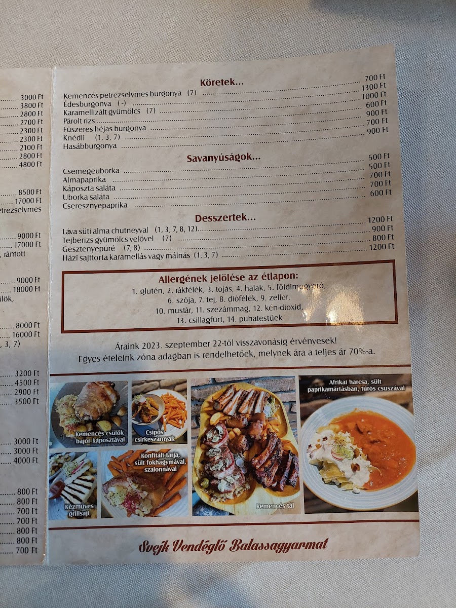 Menu Svejk Restaurant-9