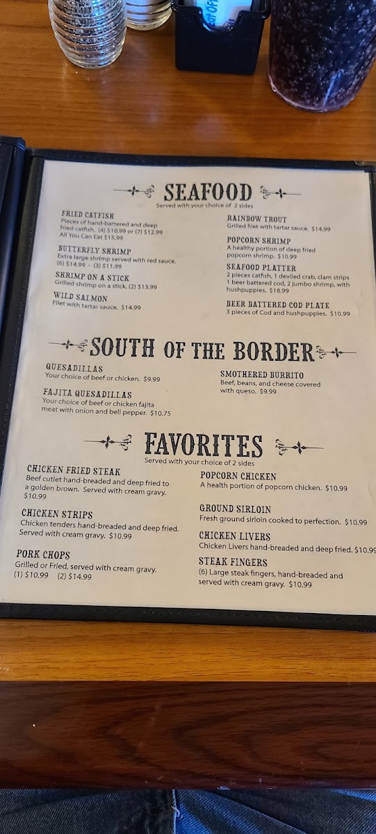 Menu Swackhammer's Texas Grill-7