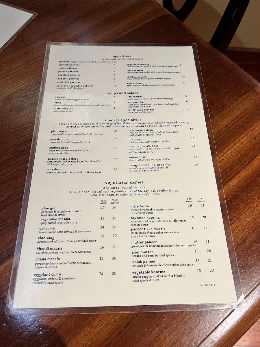 Menu Swagat Indian Cuisine - Beaverton-5