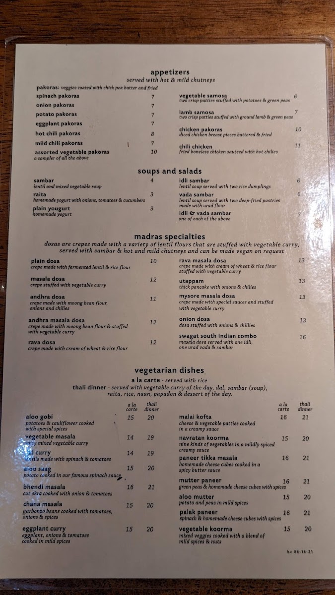 Menu Swagat Indian Cuisine - Beaverton-6