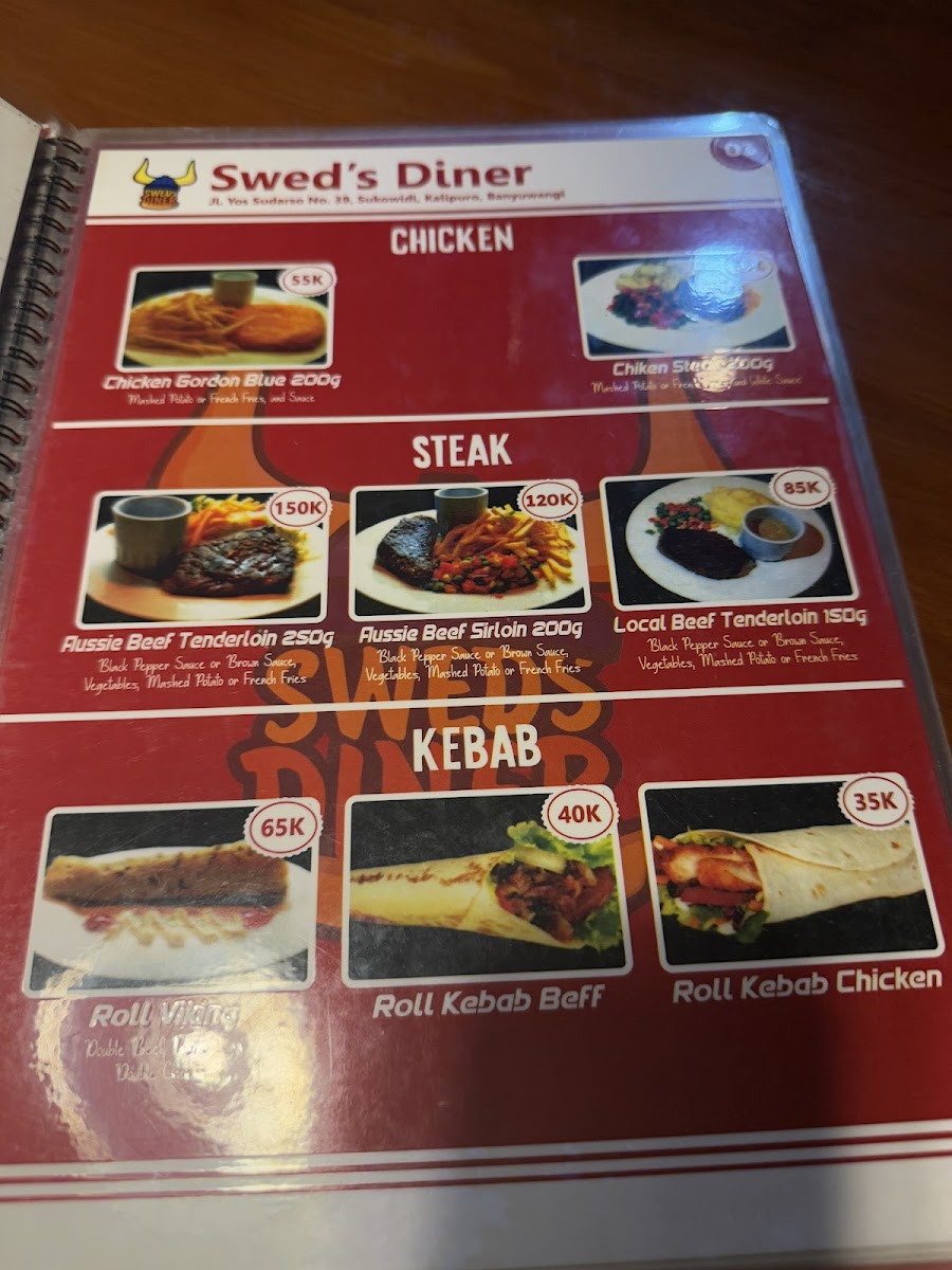 Menu Swed's Diner-1