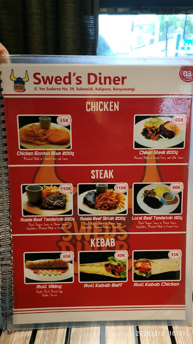 Menu Swed's Diner-3