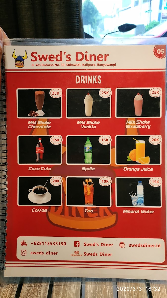 Menu Swed's Diner-6