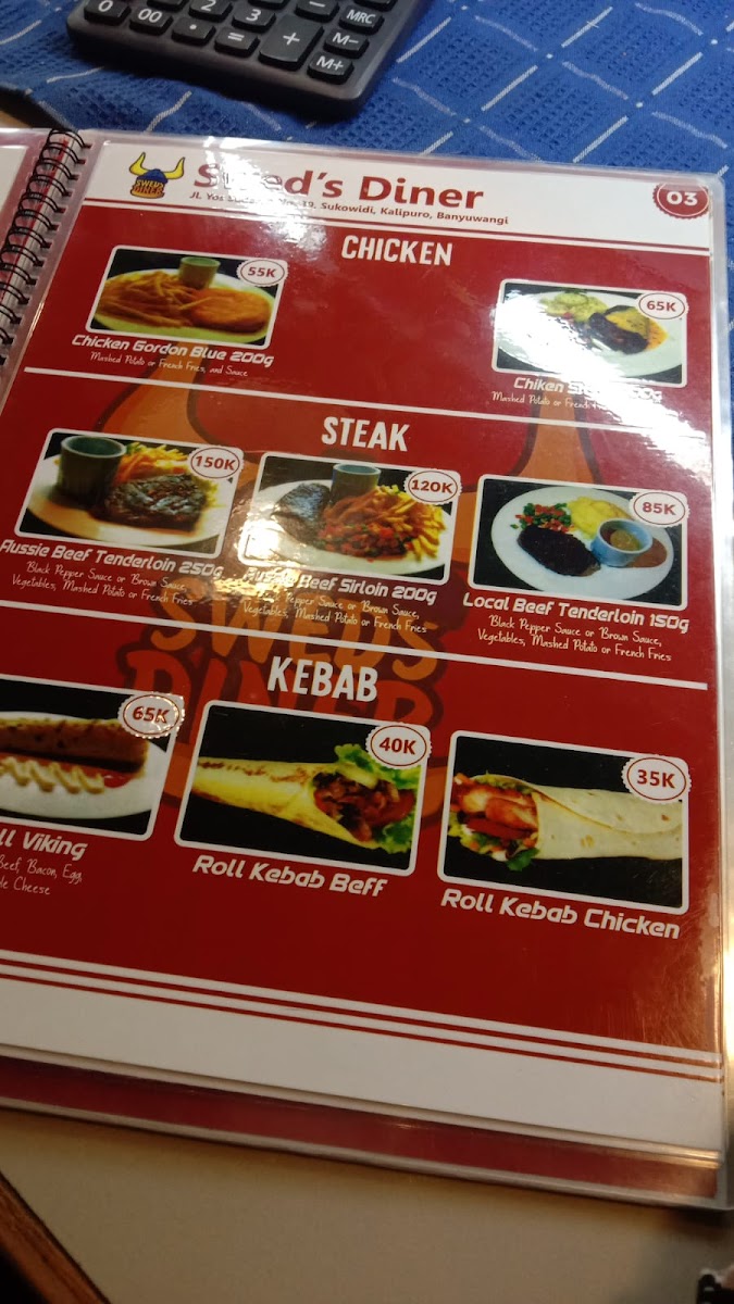 Menu Swed's Diner-7