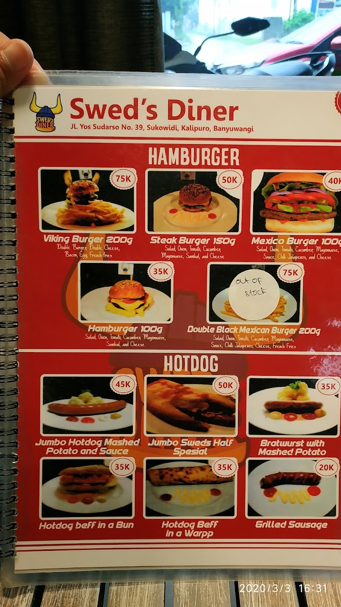 Menu Swed's Diner-9