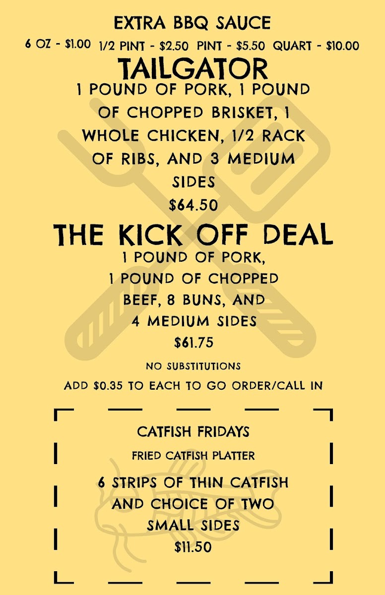 Menu Sweet Daddy's Bbq & Catering-1