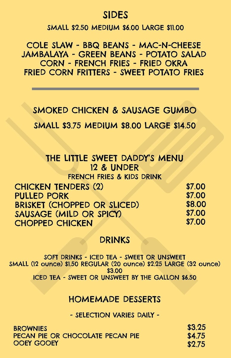 Menu Sweet Daddy's Bbq & Catering-3