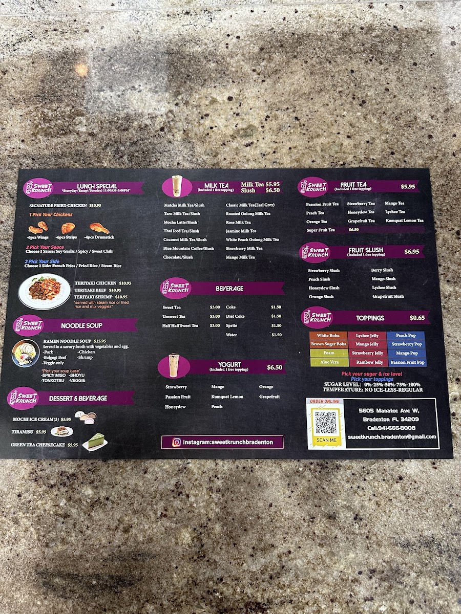 Menu Sweet Krunch - Bradenton-10