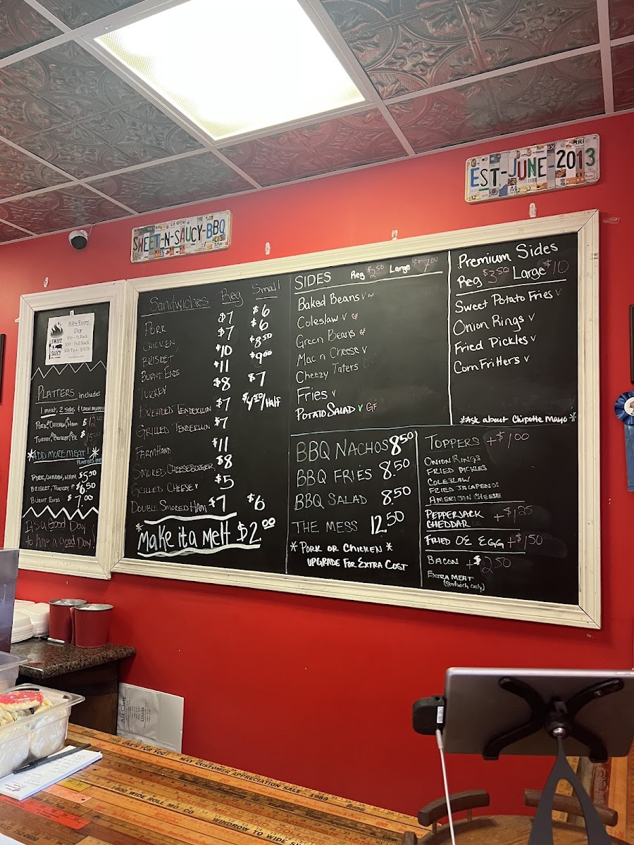 Menu Sweet 'n Saucy Bbq & Catering-2