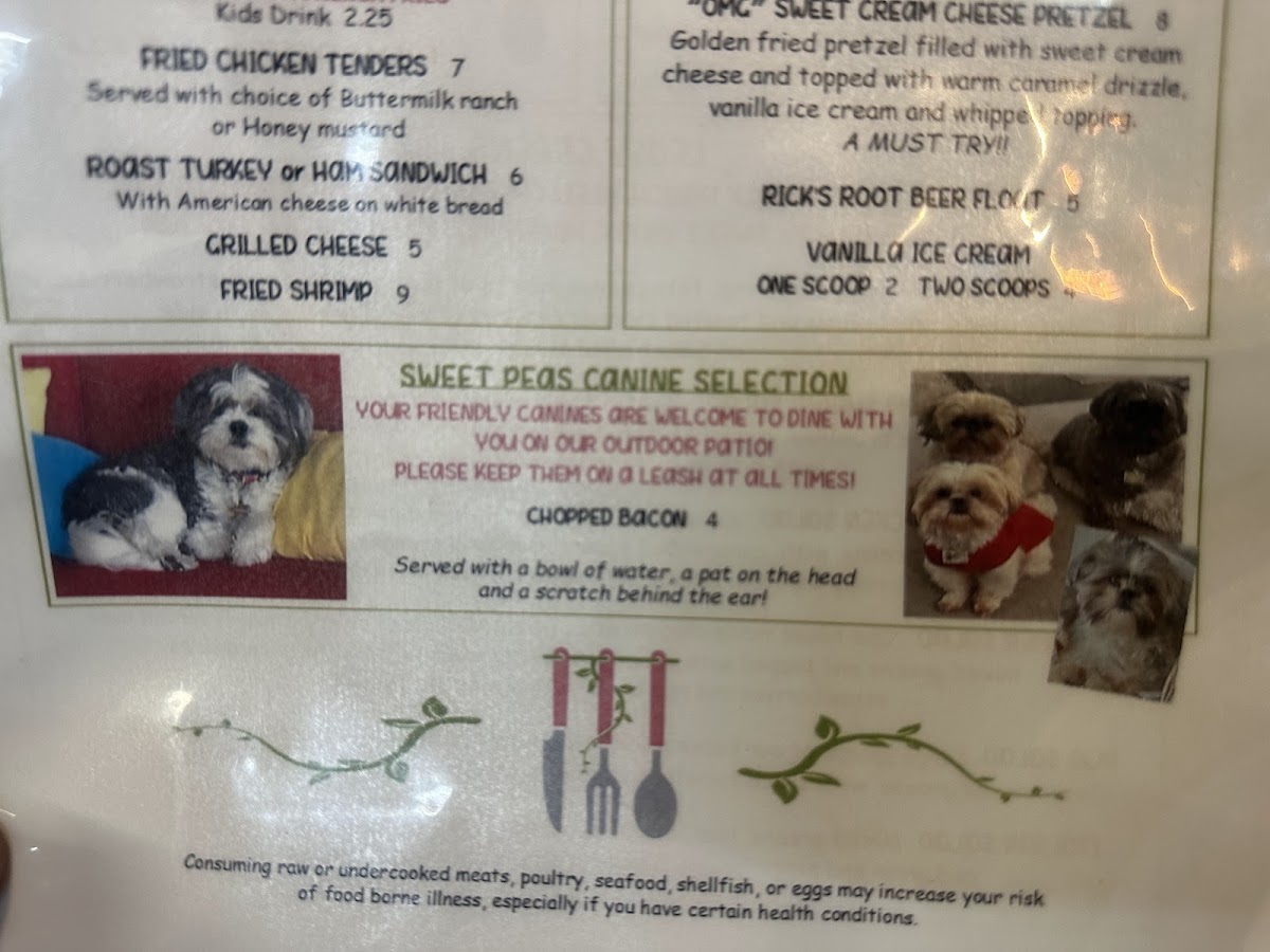 Menu Sweet Pea's Downtown Eatery-4