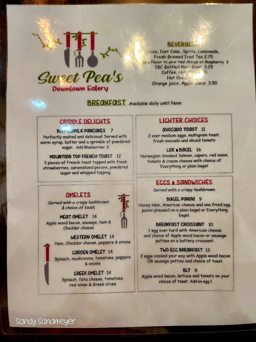 Menu Sweet Pea's Downtown Eatery-5
