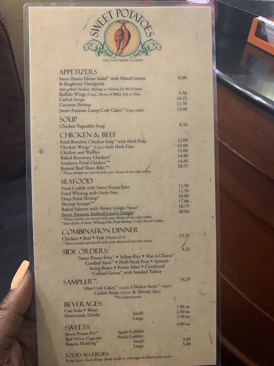 Menu Sweet Potatoes Restaurant-3