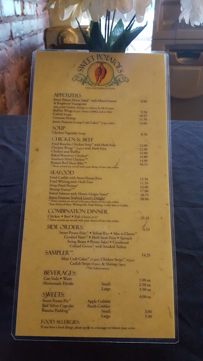 Menu Sweet Potatoes Restaurant-4