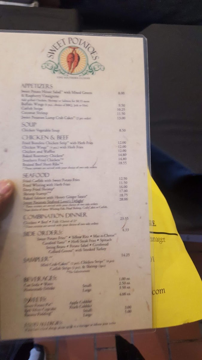 Menu Sweet Potatoes Restaurant-6