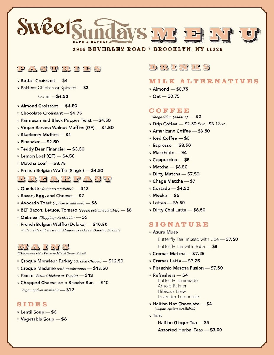Menu Sweet Sundays Cafe-2
