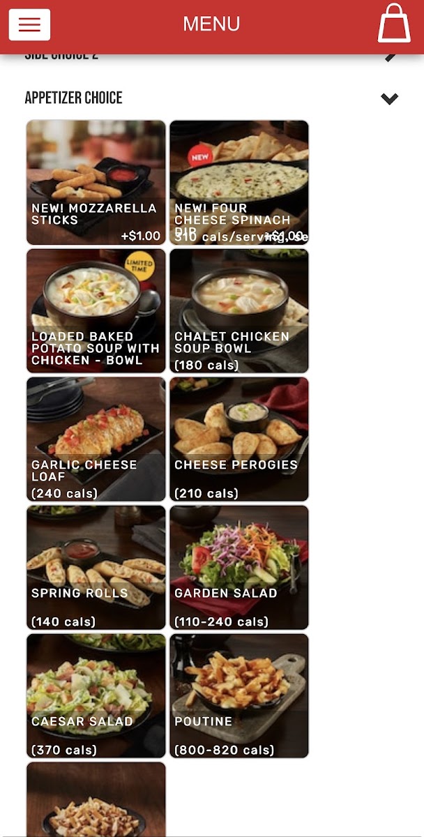 Menu Swiss Chalet-1