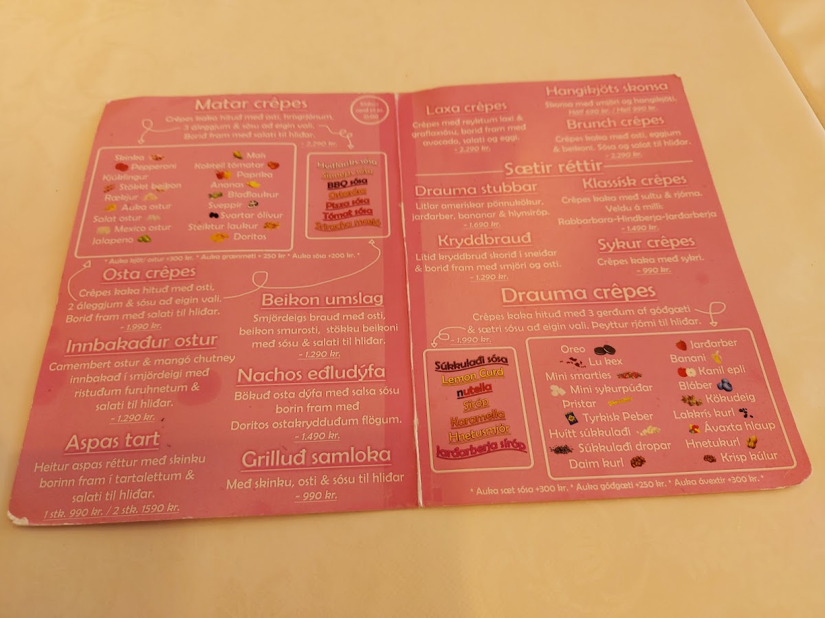 Menu Sykurverk Café-7