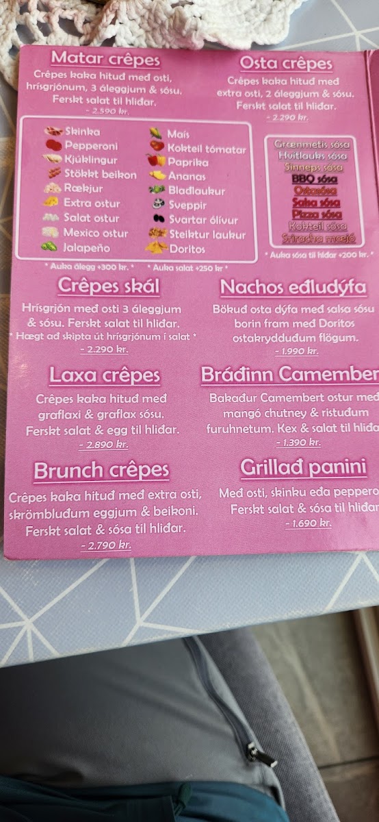 Menu Sykurverk Café-8