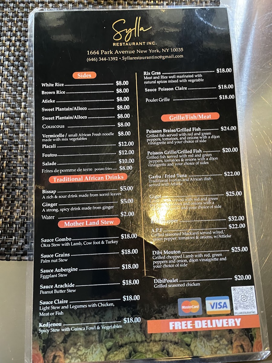 Menu Sylla-2